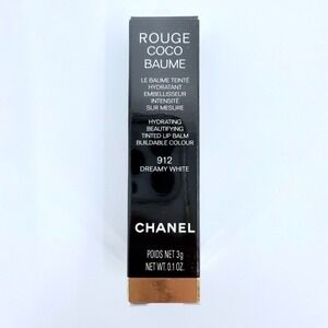 Chanel Rouge Coco Baume Hydrating Beautifying Tinted Lip Balm #912 Dreamy White